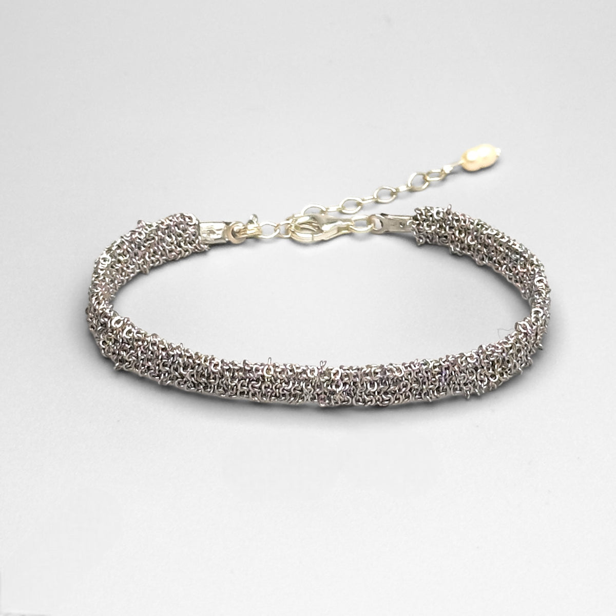 Mey Atelier Woven Silver Woven Bracelet – S