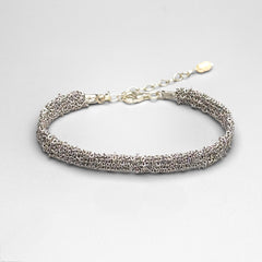 Mey Atelier Woven Silver Woven Bracelet – S