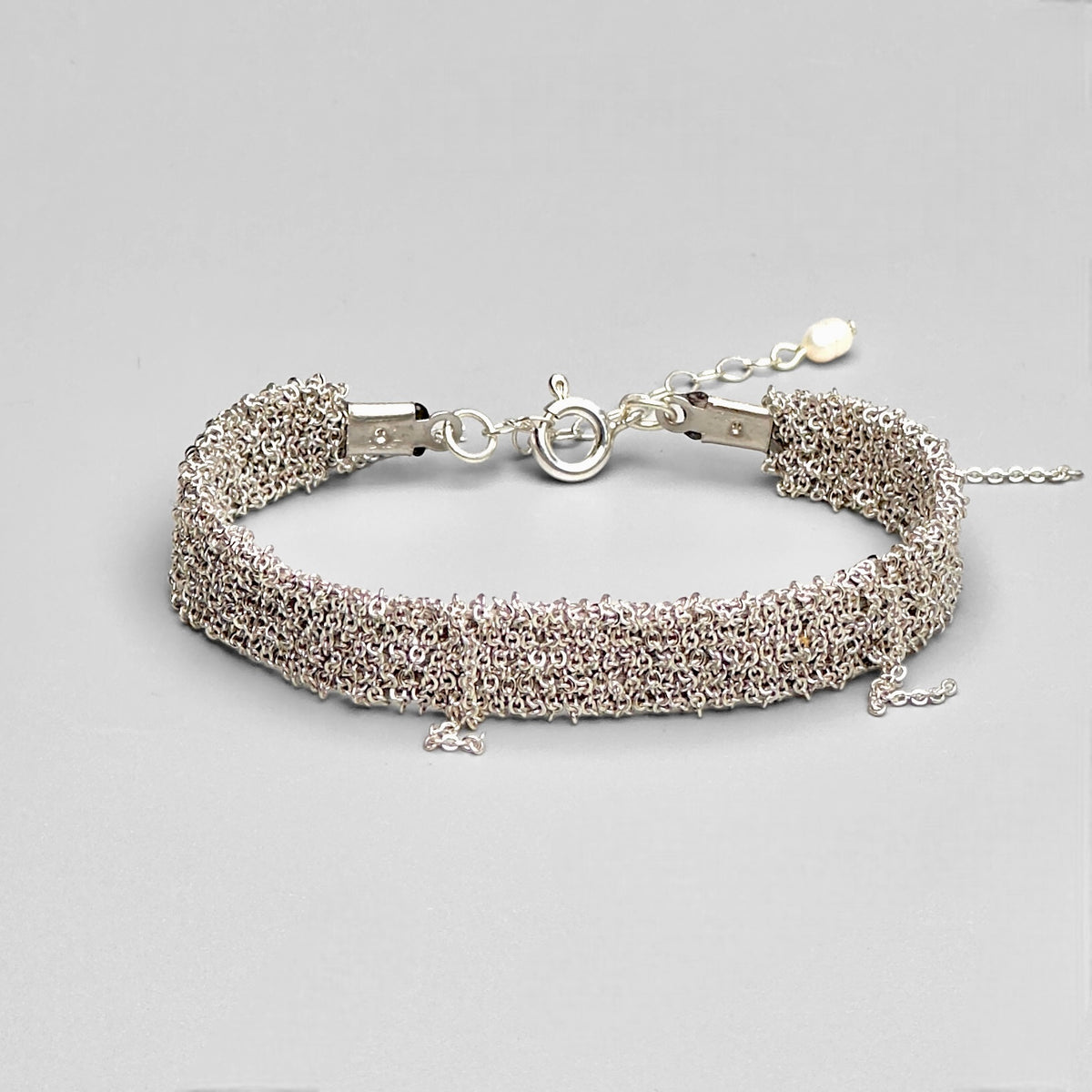 Mey Atelier Woven Silver Woven Bracelet – M