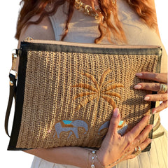 TUIME SAVANNA Clutch Beige