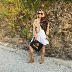 TUIME SAVANNA Clutch Black