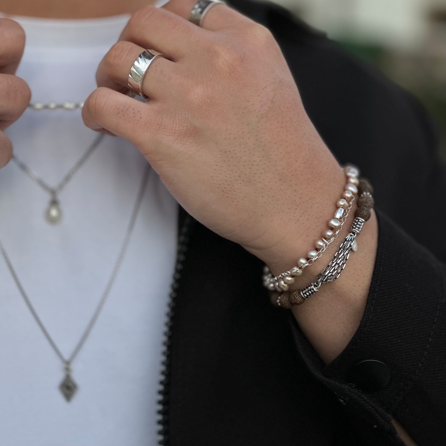 Mey Atelier Charles – Gümüş Erkek Bileklik
