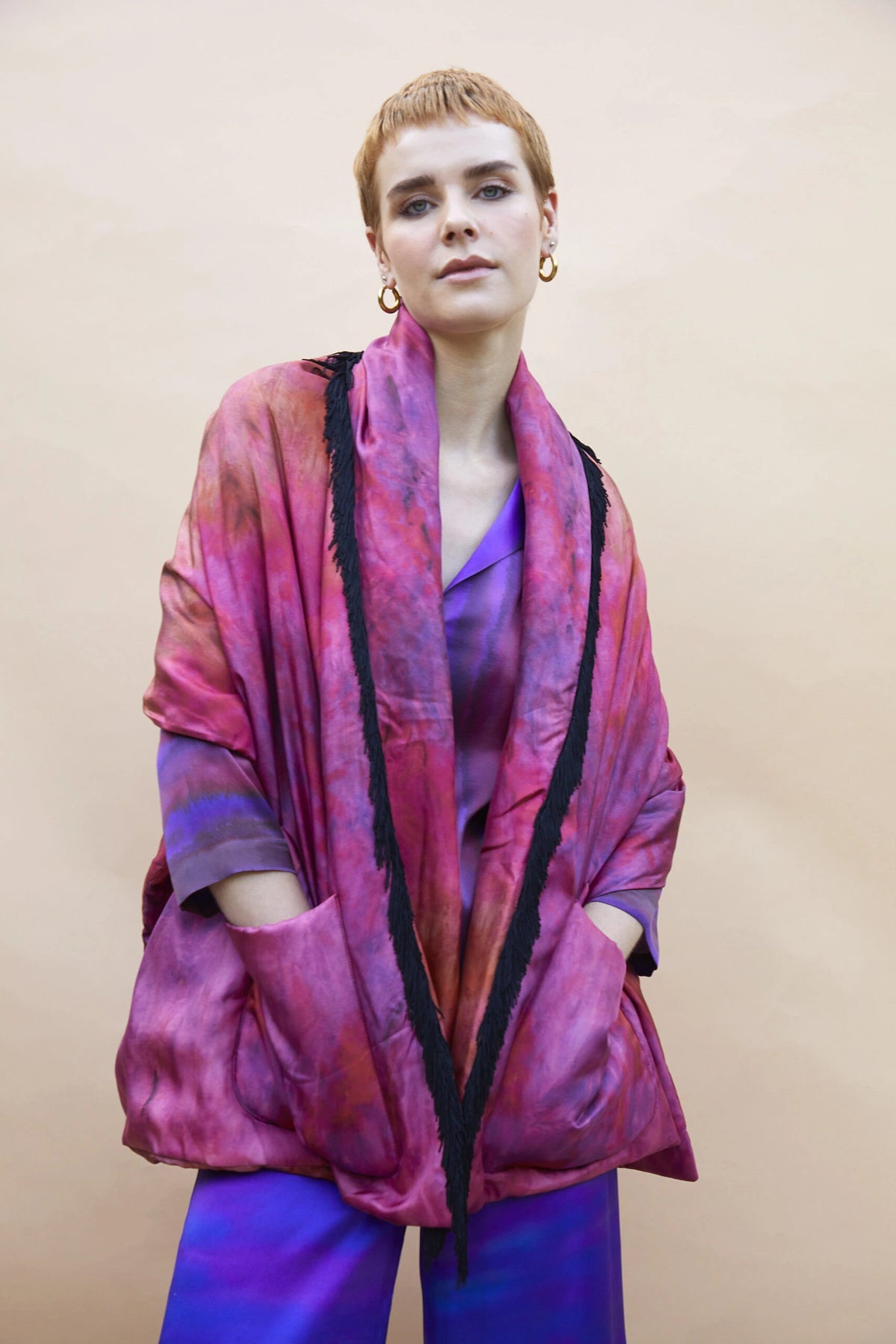 Ipek Akarca %100 Silk Dream Pancho