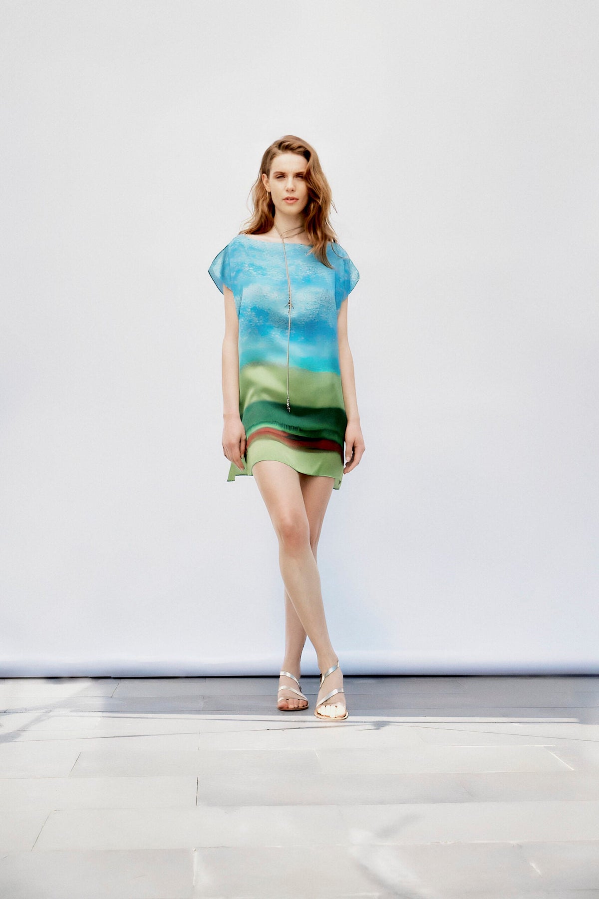 ipek akarca tr %100 Ipek Kısa Kaftan,Tunik Moss