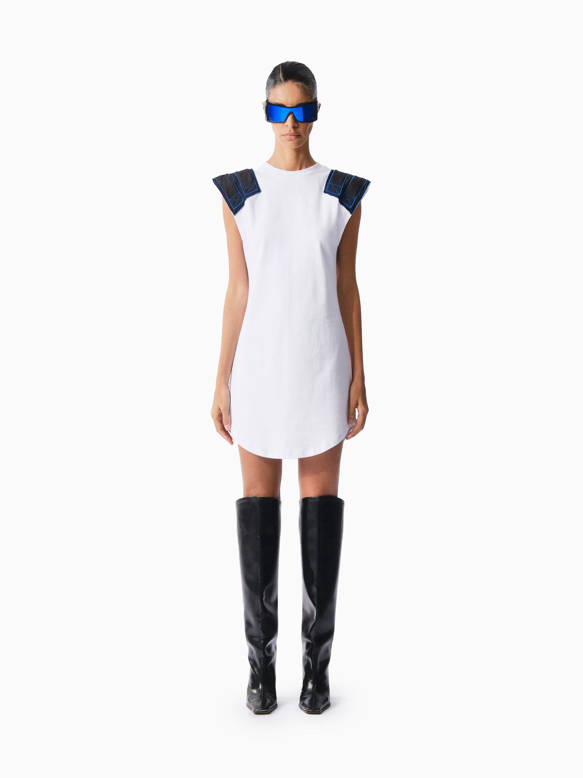 Knitology-TR KNTLGY White Sweatshirt Elbise