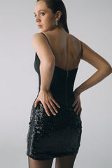 Esra Adıgüzel MOIR – Deep Sweetheart Neckline Asymmetrical Bustier