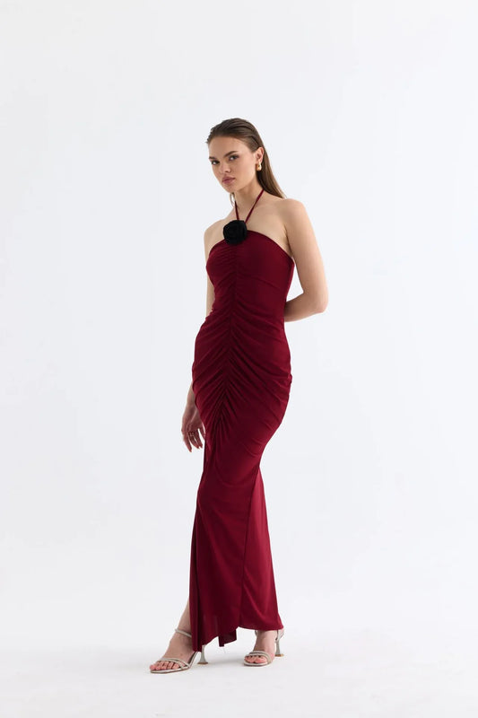 Manshet The Mirage Long Dress with Neck Straps and Slits