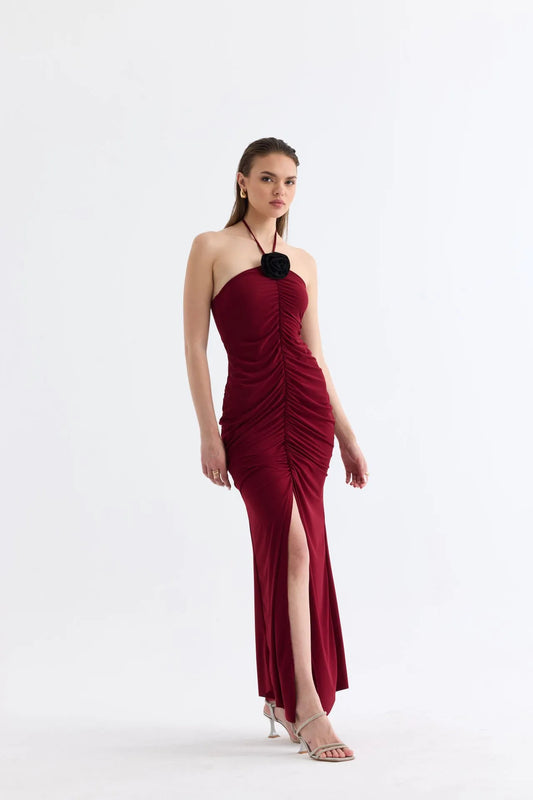 Manshet The Mirage Long Dress with Neck Straps and Slits