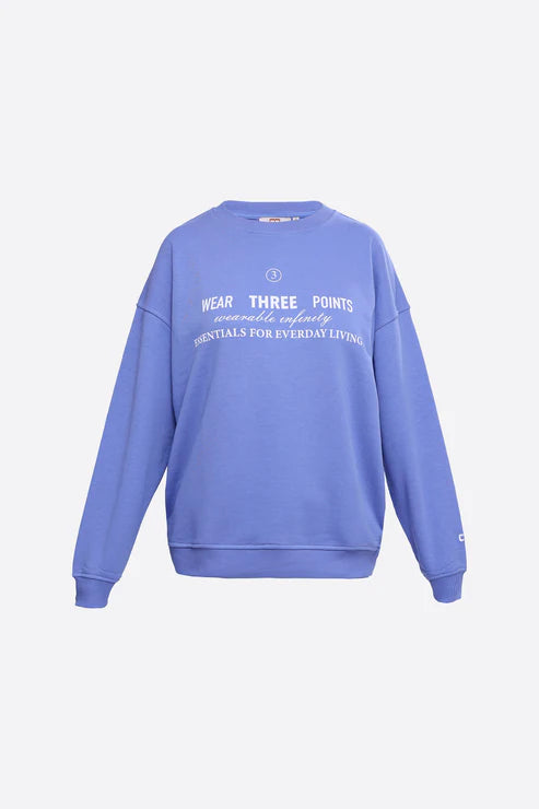 Wear Three Points Blue Weekend Oversize Sweatshirt