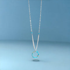 Mey Atelier Ocean Turquoise & Silver Necklace