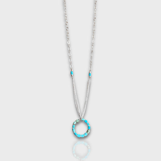 Mey Atelier Ocean Turquoise & Silver Necklace