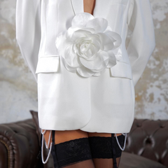 Meyra Avcı White Rose Jacket