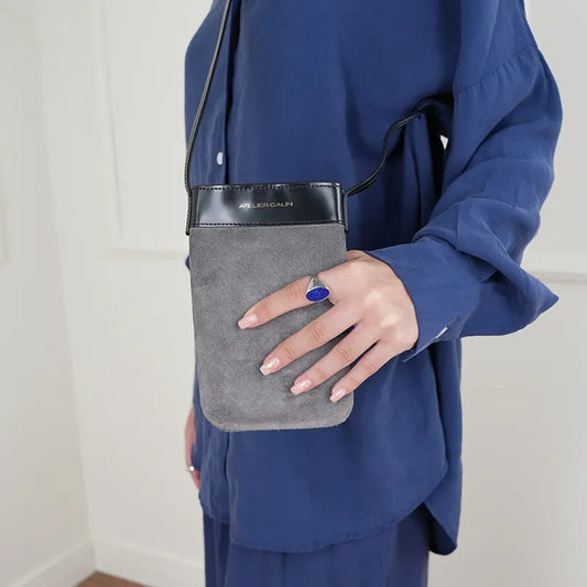 Atelier Galin Mila Phone Bag-Gris