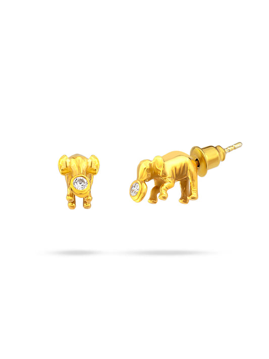 Piayuli Elephant Collection Mini Elephante Earrings