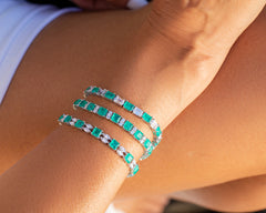 SooSilkyGems BICOLOR PARAIBA TENNIS BRACELET