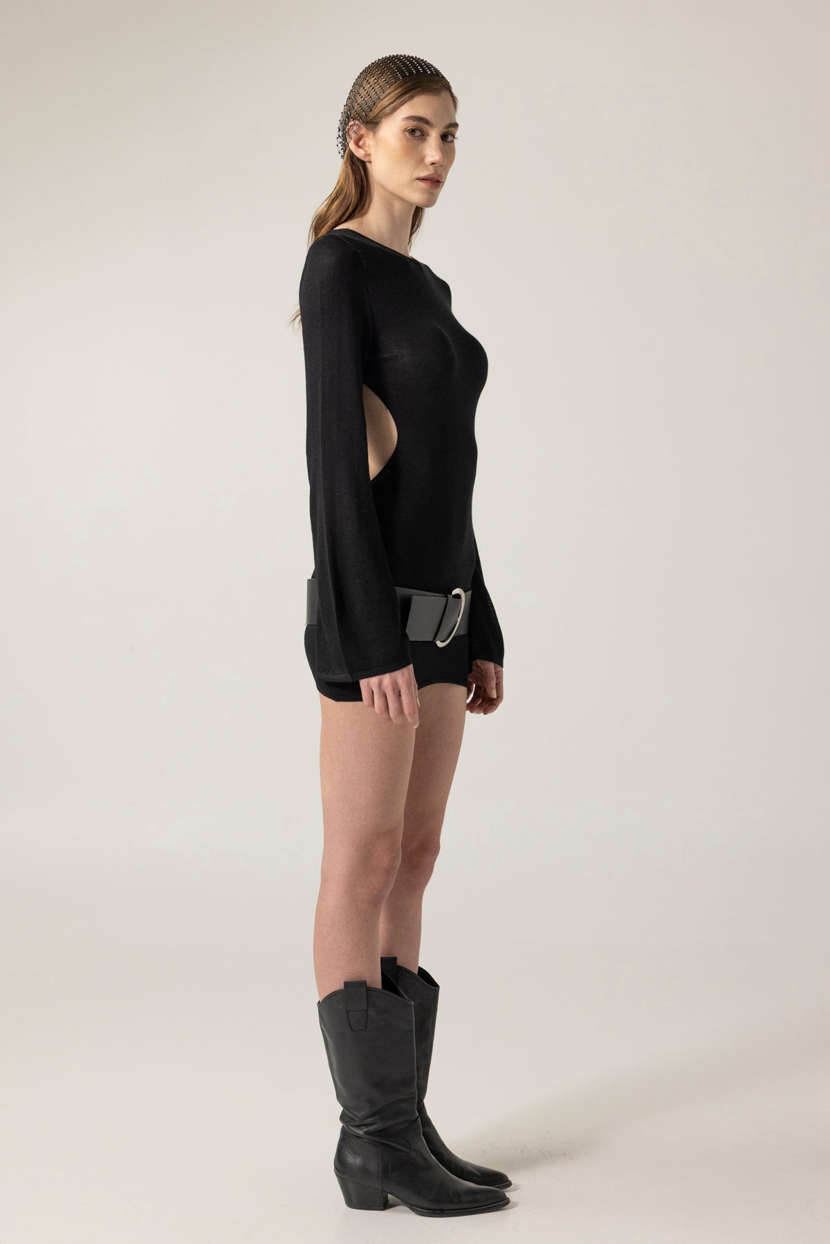 ROTCO Delias Siyah Mini Elbise