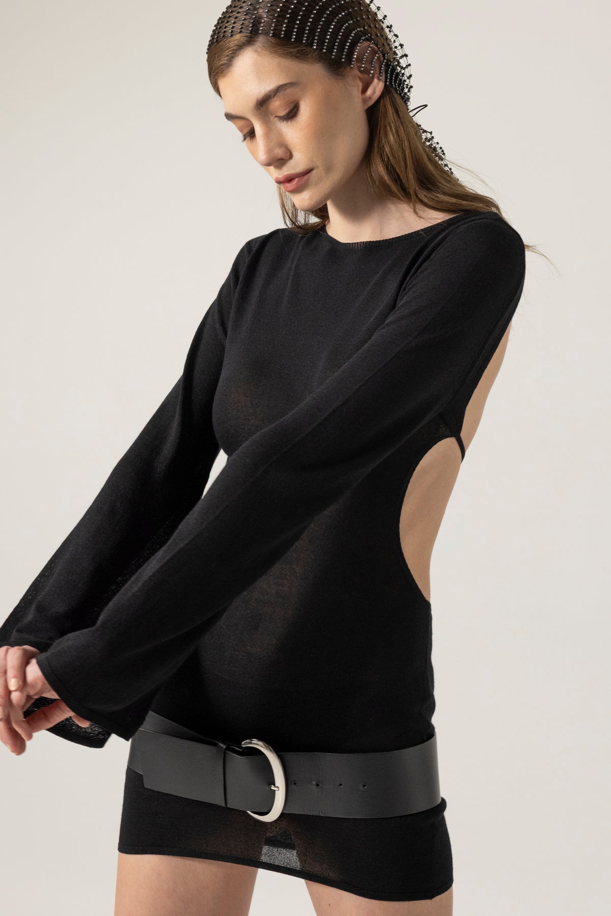 ROTCO Delias Siyah Mini Elbise