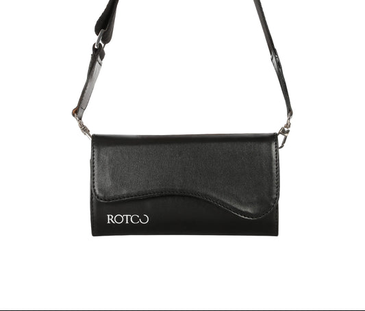 Rotco Dominion Black Phone Bag Vegan