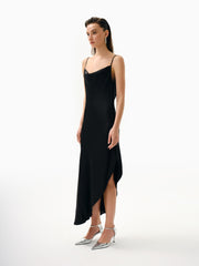 Knitology KNTLGY Asymmetric Satin Dress