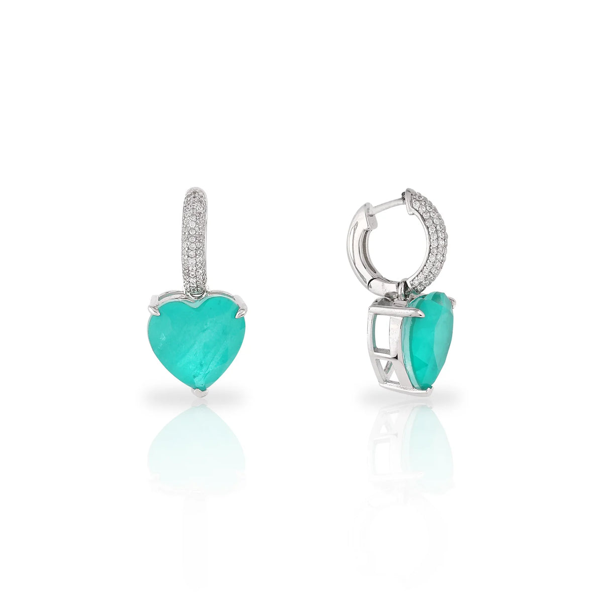 Soo Silky Light Turquoise Gleam Collection Earing SLKSOOS015 EAR PARAIBA