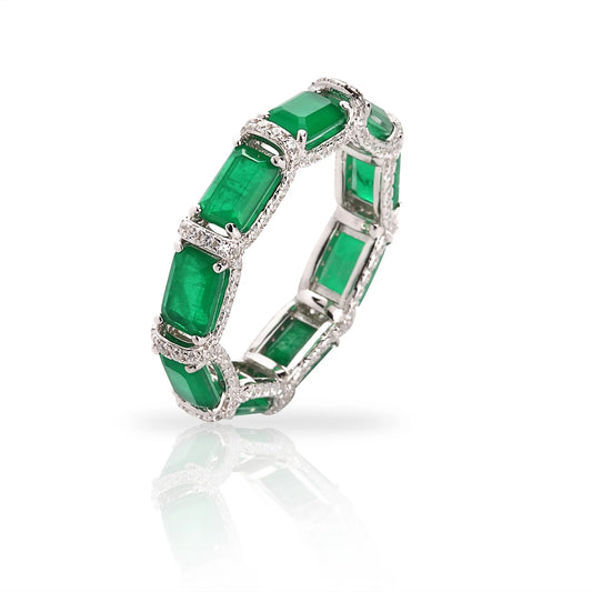 Soo Silky Timeless Elegance Collection Ring SLKSOOS017 RNG EMERALD