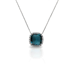 Soo Silky Timeless Elegance Gleam Collection Necklace SOOSSLKG001SAPPHIRE