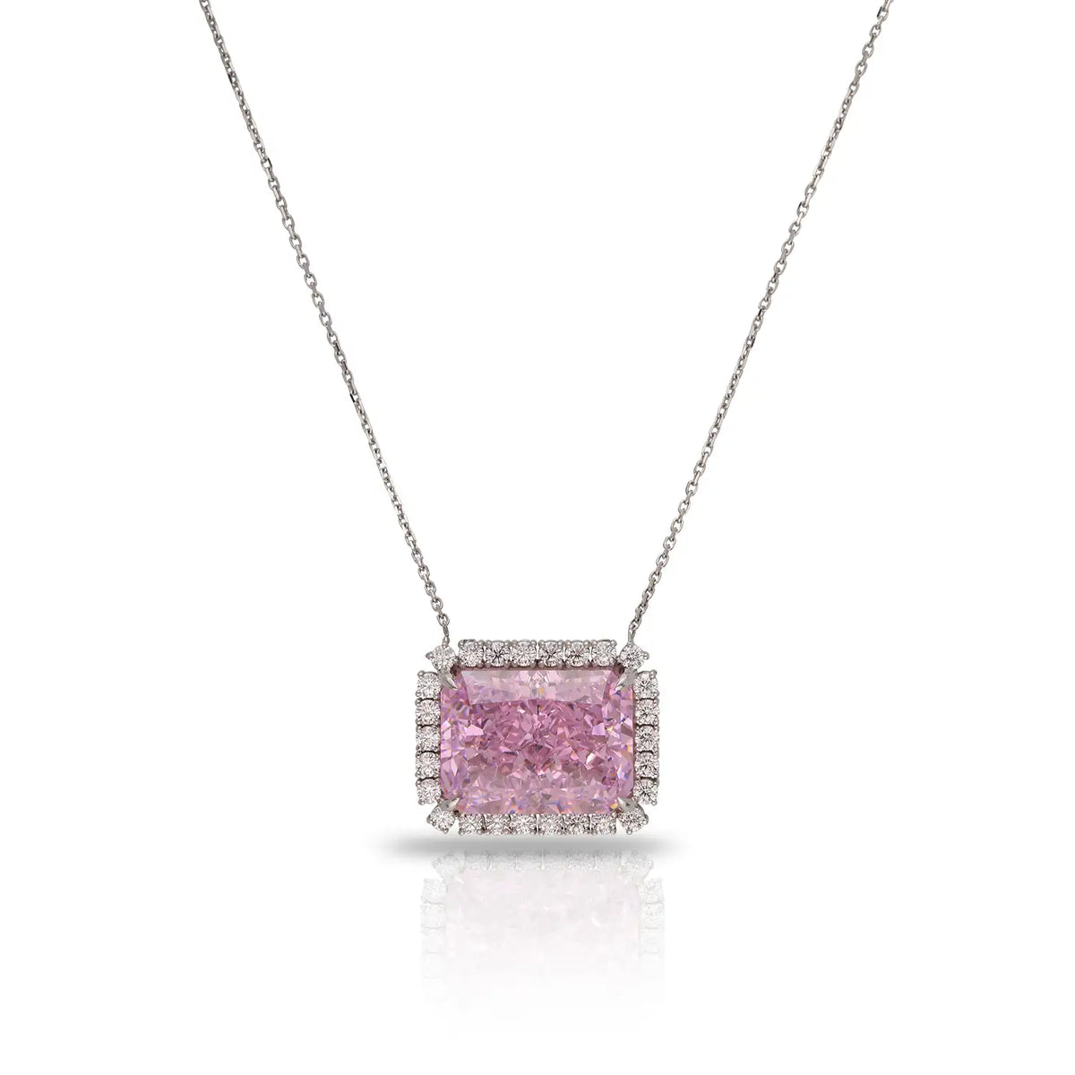 Soo Silky Blush Pink Gleam Collection Necklace SOOSSLKG002 PNK