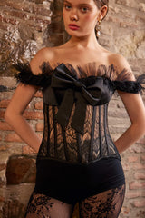 Fée Muse Aphrodite Black Corset Top