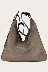 Matriarqe Nova Large Shoulder Bag in Suede - Mocha Brown