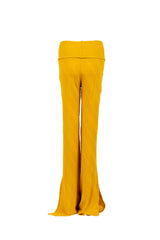 iamlovein Hardal Sarı Paça Yırtmaçlı Pantolon