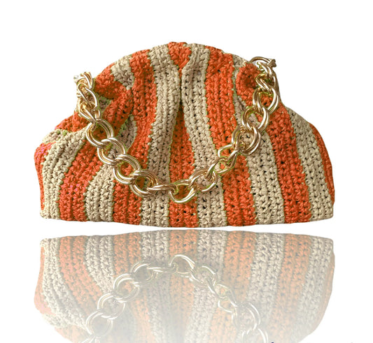 TUIME Lea Bag Beige/Orange