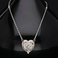 SooSilkyGems HEART SOLITAIRE NECKLACE