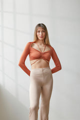 Wear Three Points Sophia Tile Tied Crop Body