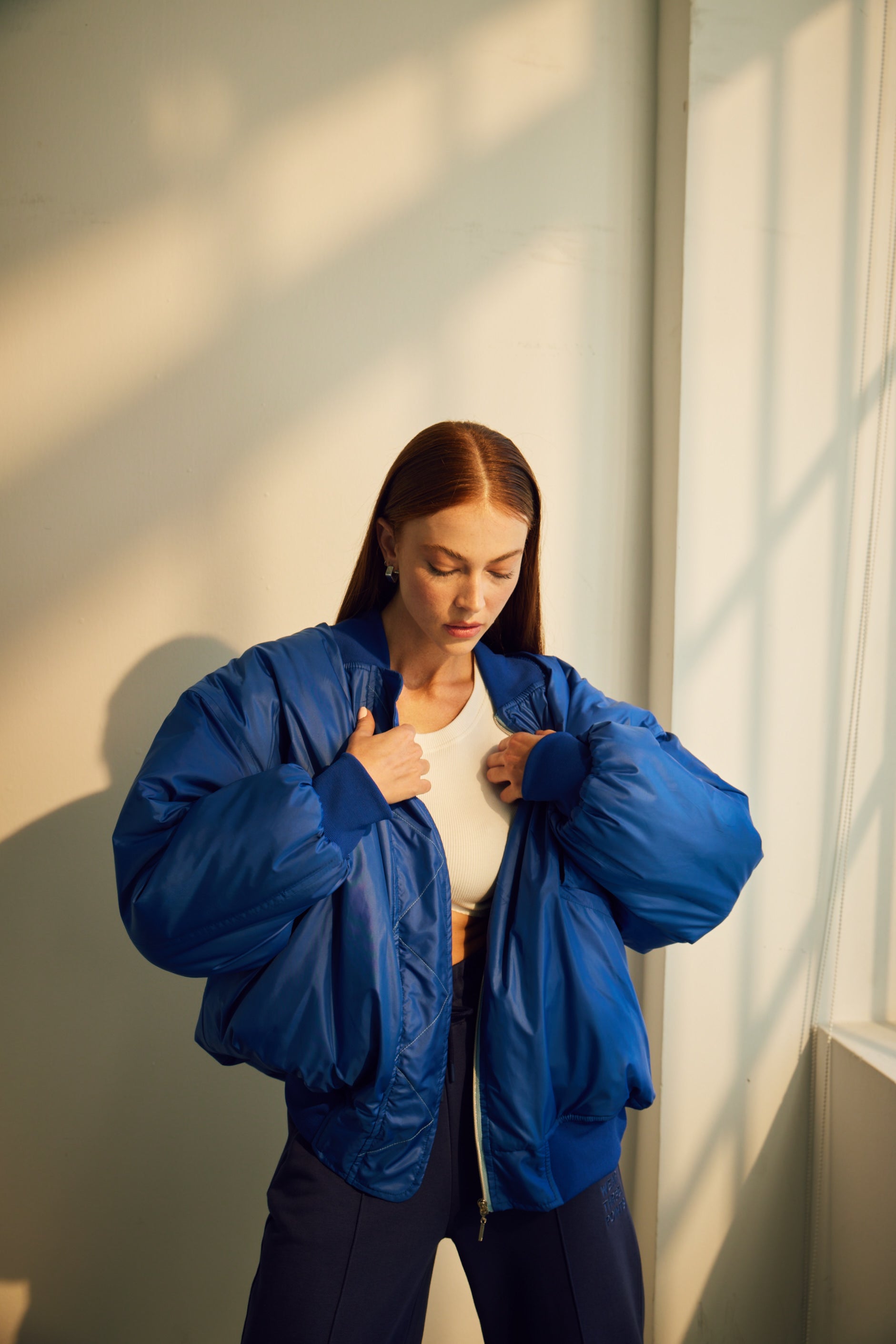 Wear Three Points Navy Mary Bomber Jacket