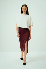 Wear Three Points Spirit Modal Midi Etek Bordo