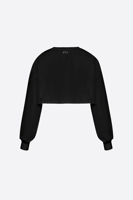 Wear Three Points Black Bolero Sweatshirt