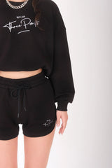 Wear Three Points Black Oversize Sweatshirt