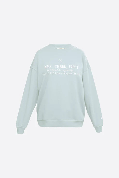 Wear Three Points Green Weekend Oversize Sweatshirt