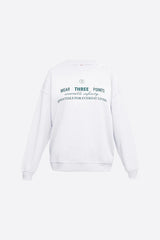 Wear Three Points White Weekend Oversize Sweatshirt