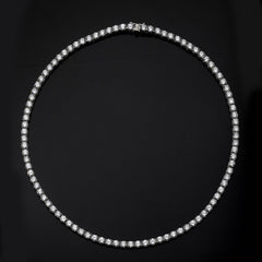 SooSilkyGems ROUND STONES CLASSIC TENNIS NECKLACE