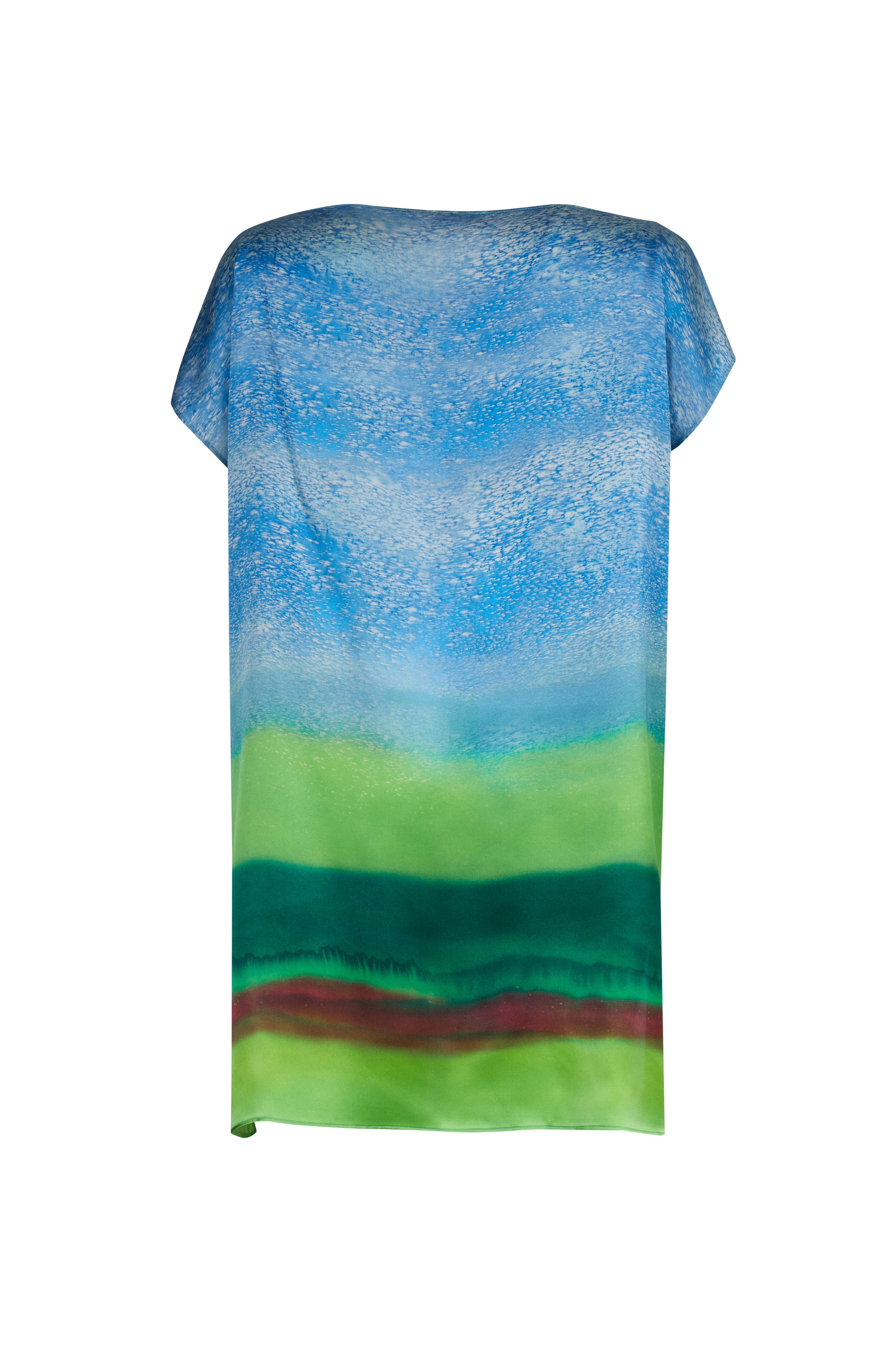 ipek akarca tr %100 Ipek Kısa Kaftan,Tunik Moss