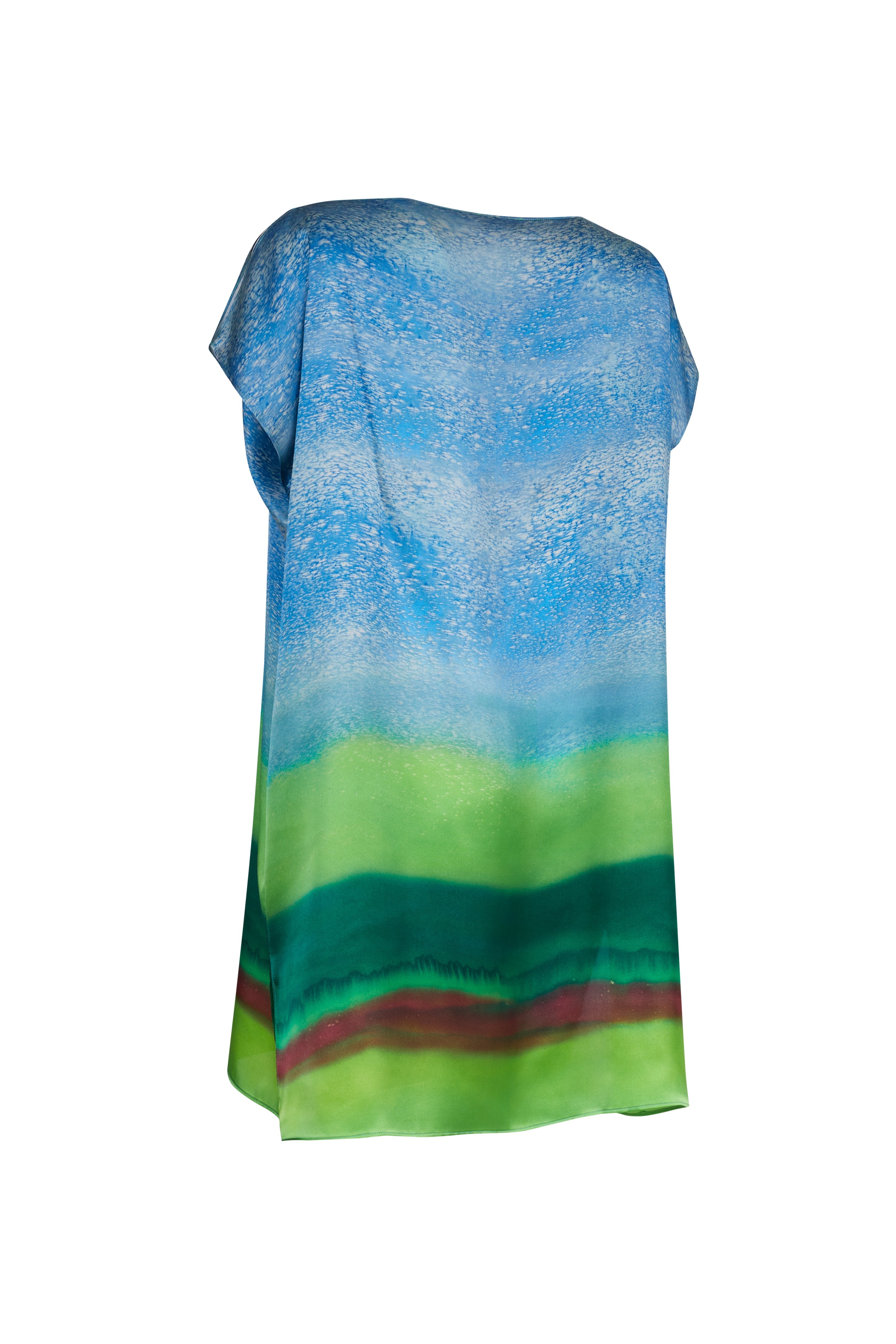 ipek akarca tr %100 Ipek Kısa Kaftan,Tunik Moss