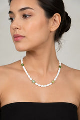 Chaseldor Blanche Natural Stone Necklace