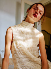 WAYT Échappé Crinkle Chiffon Dress