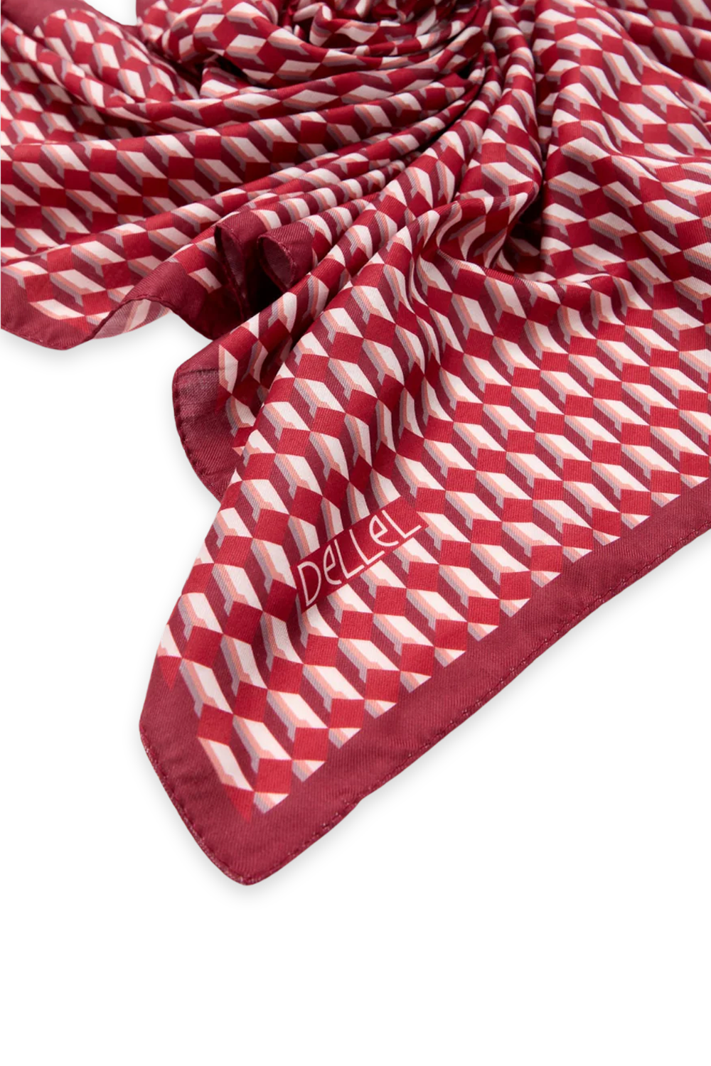 Dellel Deri Burgundy Freesia Scarf
