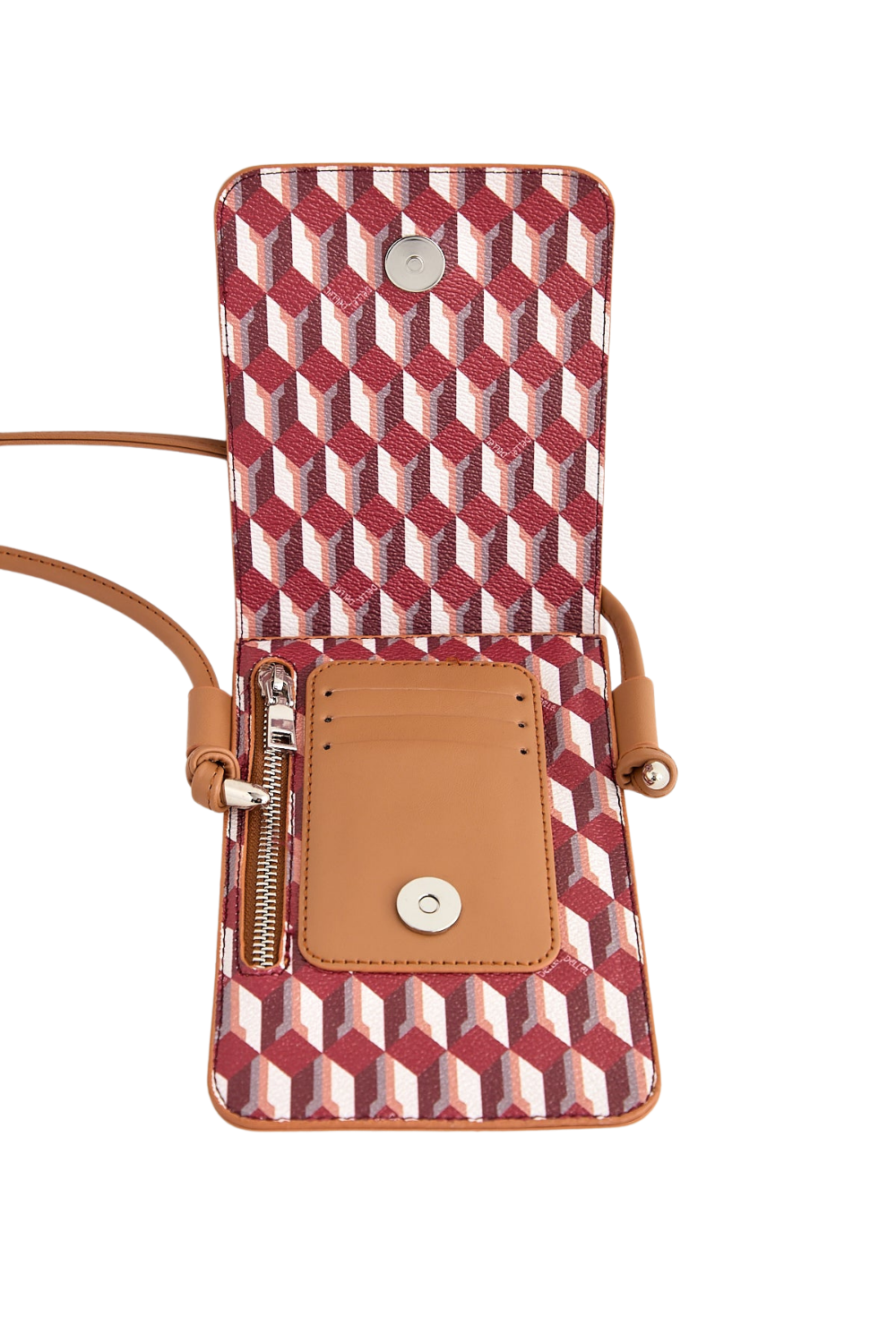 Dellel Deri Claret Red Helion Phone Bag