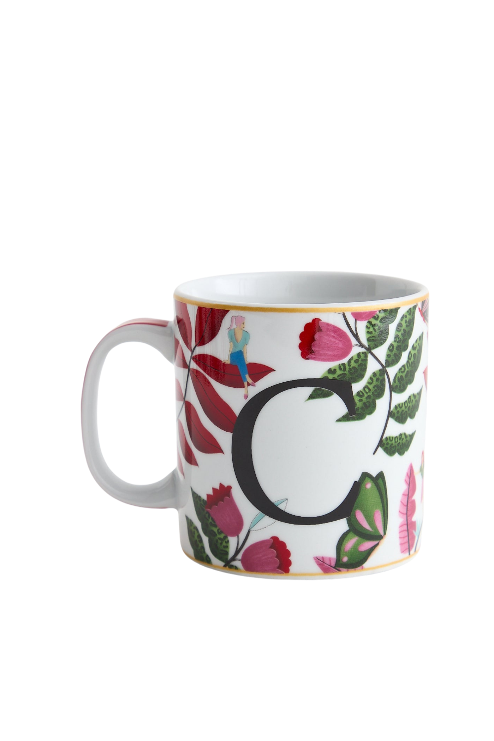 Dellel Deri Letter C Mug