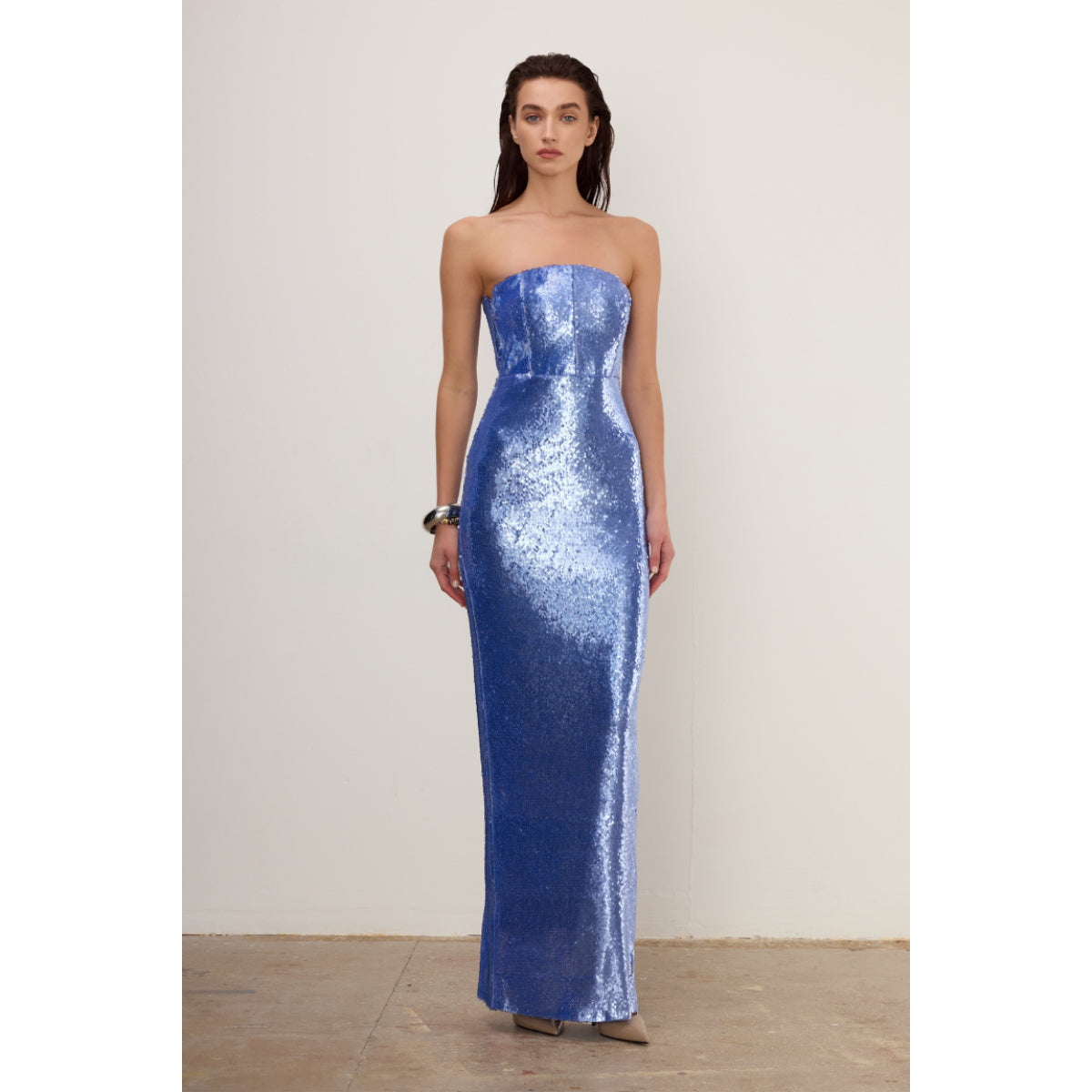 Saléa CHARLOTTE SEQUIN ICE BLUE MAXI