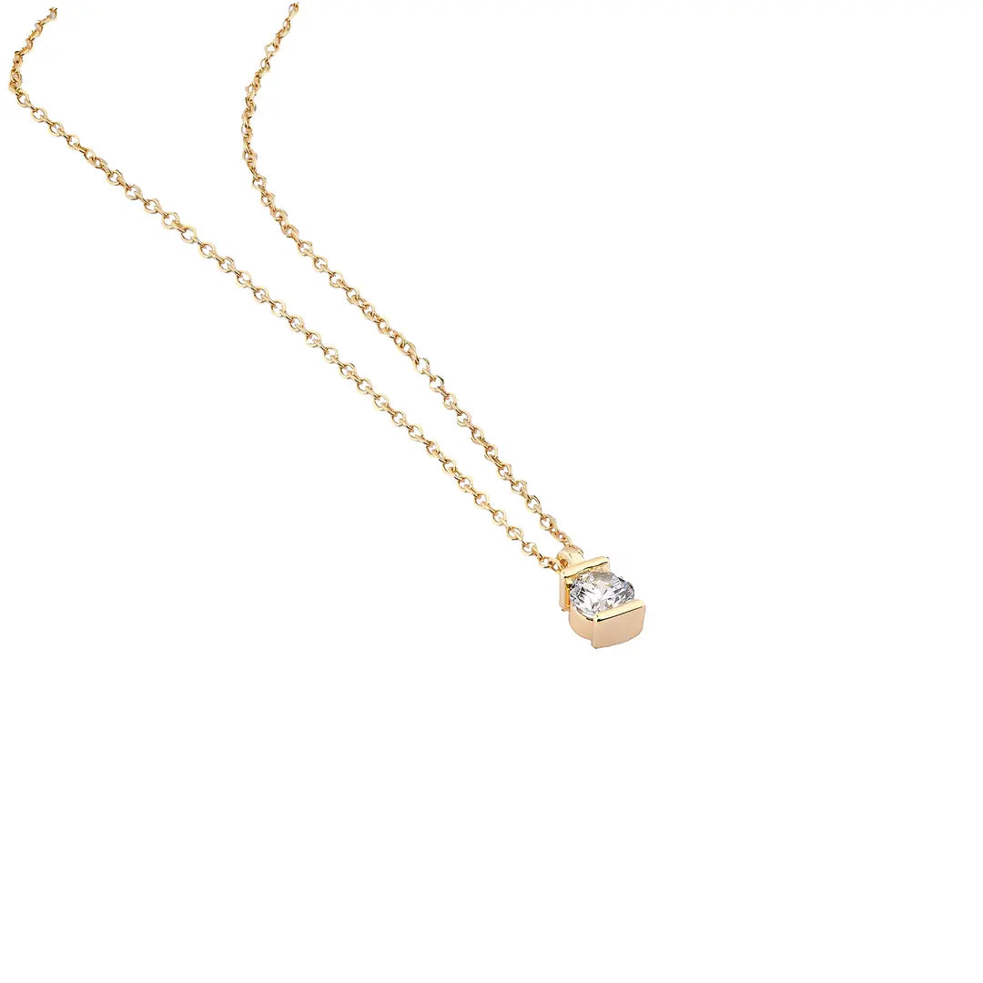 Chaseldor Classic Single Stone Necklace