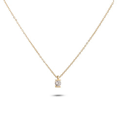 Chaseldor Classic Single Stone Necklace